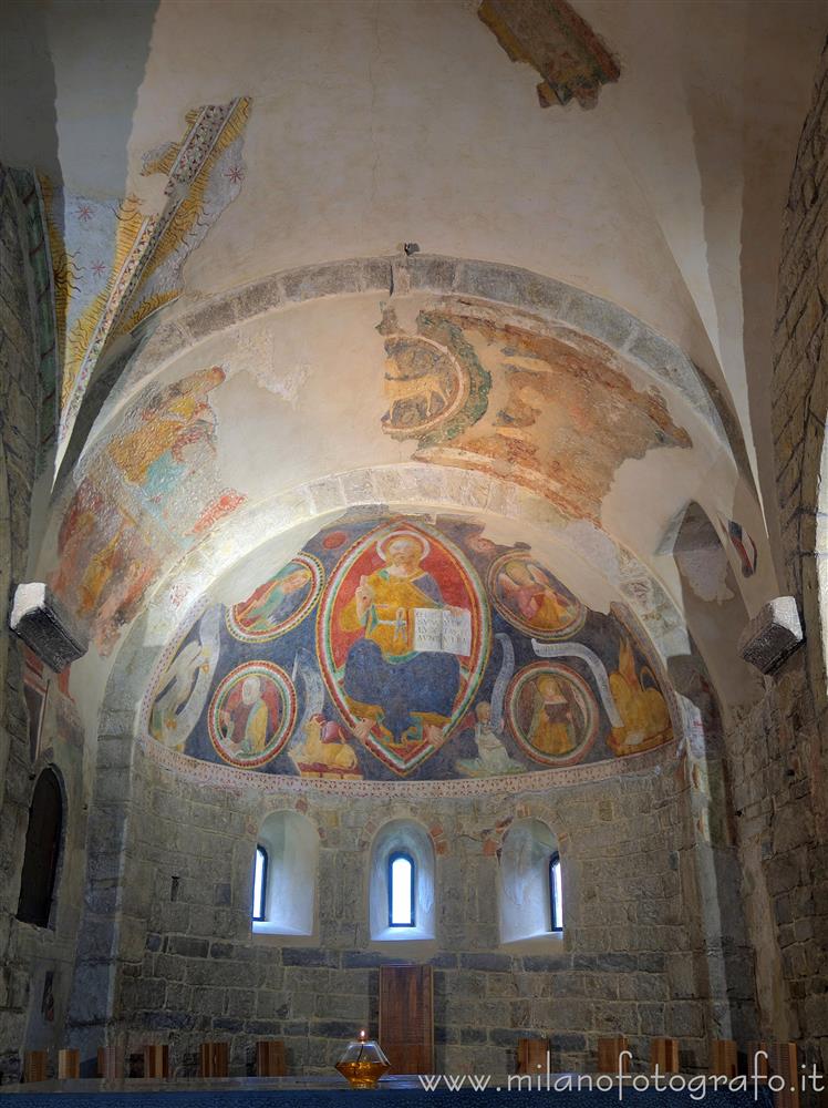 Sotto il Monte (Bergamo, Italy) - Centrale Apse of the Abbey of Sant'Egidio in Fontanella